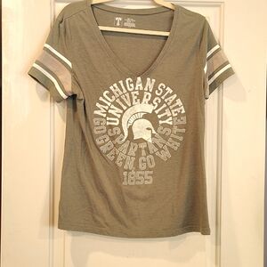University T Women's Michigan State Short Sleeve Tee Shirt Size L